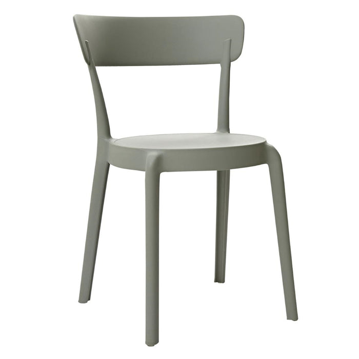 Bolero Mila Café Chairs Moss Grey (Pack of 2) - DX974 - Simply Hospitality NZ