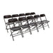 Bolero PP Folding Chairs Black (Pack of 10) - GD386 - Simply Hospitality NZ