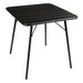 Bolero Square Slatted Steel Table Black 700mm - CS731 - Simply Hospitality NZ