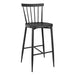 Bolero Windsor Aluminium Black High Stools (Pack of 2) - DX688 - Simply Hospitality NZ