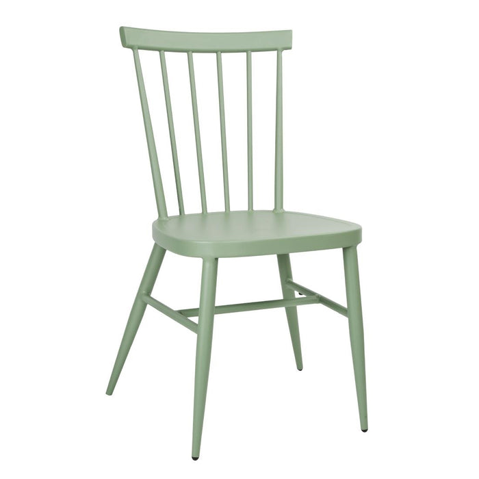 Bolero Windsor Aluminium Green Chairs (Pack of 4) - DX687 - Simply Hospitality NZ