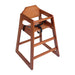 Bolero Wooden High Chair Dark Wood Finish - DL901 - Simply Hospitality NZ