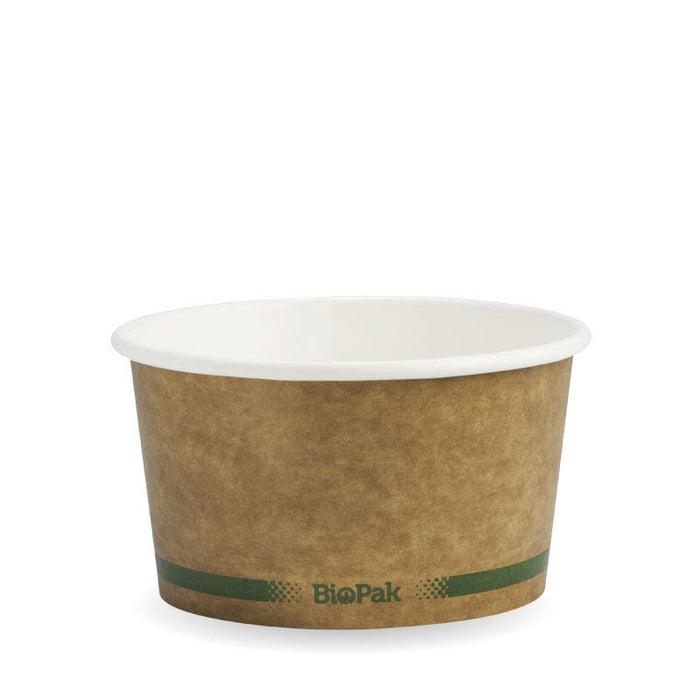 BioPak BioBoard Paper Soup Bowls – 430ml - 12oz Kraft BioBowl