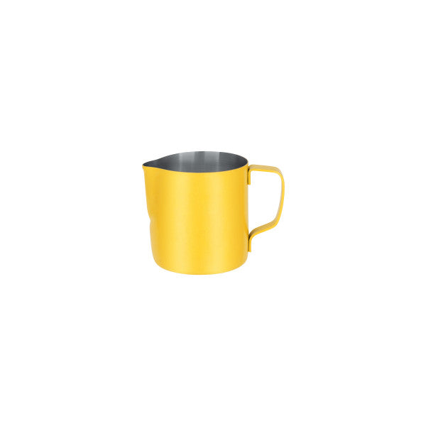 Brew 350ml Yellow powder-coated milk frothing jug