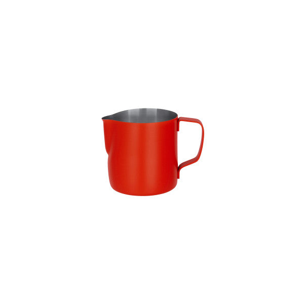 Brew 350ml Red powder-coated milk frothing jug