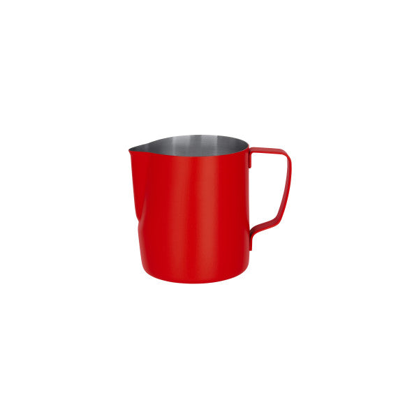 Brew 600ml Red powder-coated milk frothing jug