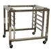 ConvectMax YXD-6A-S convection oven stand with five GN 1/1 pan runners and castors