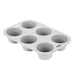 Vogue DA520 flexible silicone six-hole muffin pan