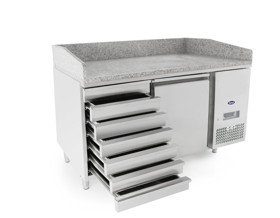 Atosa Pizza Table Fridge with Drawers - 1510mm - 1 Door & Drawers - EPF3490