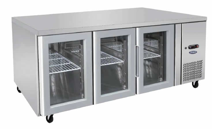 Atosa Glass Door Refrigerated Counter - 1795mm - 3 Door - EPF3731