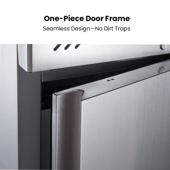 Stainless Steel Single Full Door Upright Fridge - XURC600SFV - Fed-x - view 3