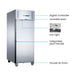 Stainless Steel Single Full Door Upright Fridge - XURC600SFV - Fed-x - view 6