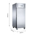 Stainless Steel Single Full Door Upright Fridge - XURC600SFV - Fed-x - view 7