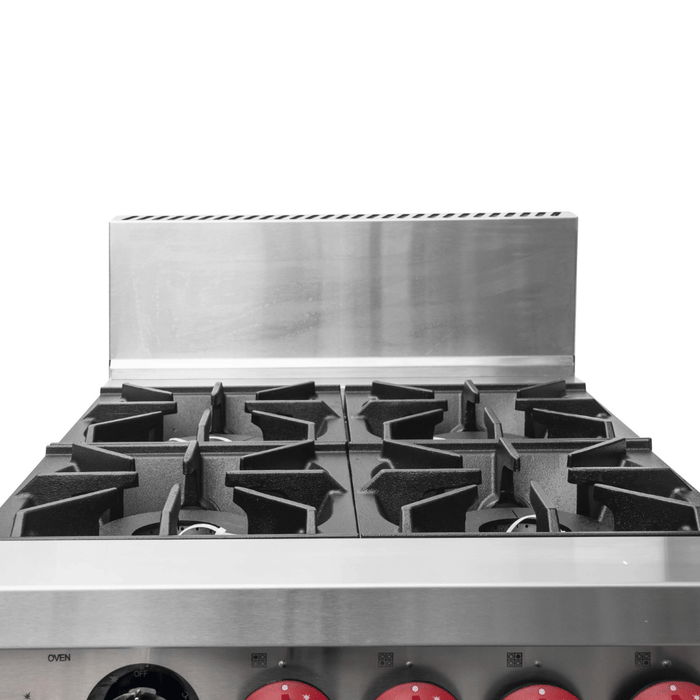 Gasmax GBS4TS 4 Burner Commercial Gas Range with Oven - GBS4TS Natural Gas - view 2 - Simply Hospitality NZ