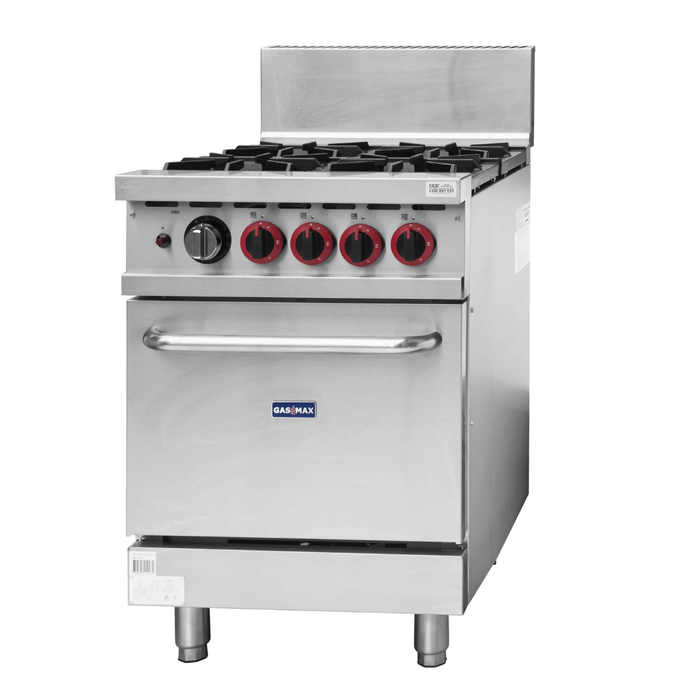 Gasmax GBS4TS 4 Burner Commercial Gas Range with Oven - GBS4TS Natural Gas - view 5 - Simply Hospitality NZ