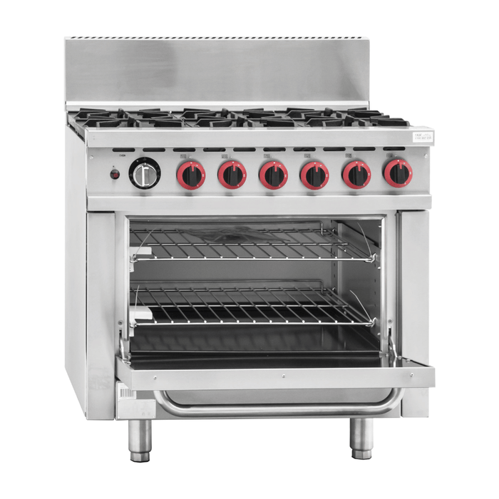 Gasmax GBS6TS 6 Burner Commercial Gas Range with Oven - GBS6TS Natural Gas - view 4 - Simply Hospitality NZ