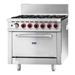 Gasmax GBS6TS 6 Burner Commercial Gas Range with Oven - GBS6TS Natural Gas - view 5 - Simply Hospitality NZ