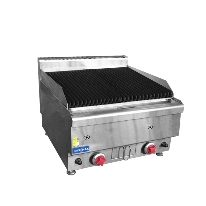 Gasmax JUS-TRH60 600mm Benchtop Lava Rock Chargrill - JUS-TRH60E Natural Gas - Simply Hospitality NZ