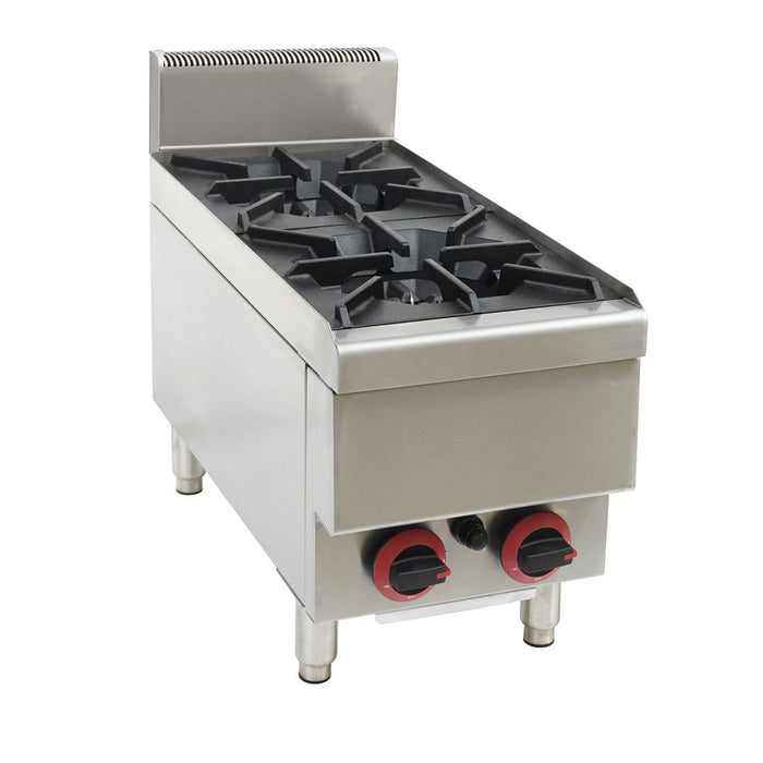 Gasmax JUS-TR 2 Burner Benchtop Gas Cooktop - JUS-TR-2BLPG LPG - view 7 - Simply Hospitality NZ