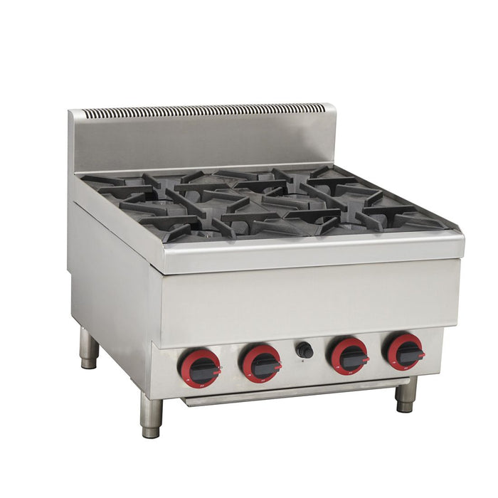 Gasmax JUS-TR 4 Burner Benchtop Gas Cooktop - JUS-TR-4BLPG LPG - view 7 - Simply Hospitality NZ