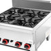 Gasmax JUS-TR 4 Burner Benchtop Gas Cooktop - JUS-TR-4B Natural Gas - view 3 - Simply Hospitality NZ