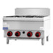 Gasmax JUS-TR 4 Burner Benchtop Gas Cooktop - JUS-TR-4B Natural Gas - view 5 - Simply Hospitality NZ