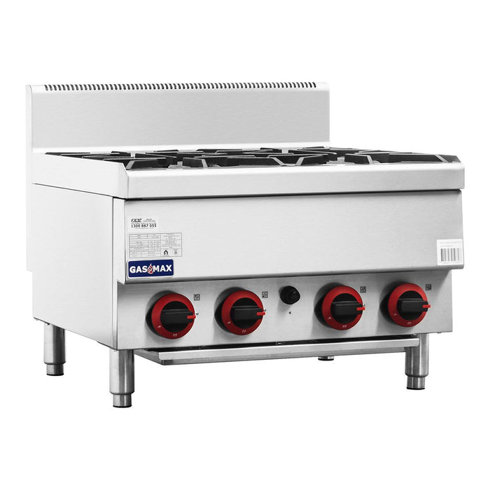 Gasmax JUS-TR 4 Burner Benchtop Gas Cooktop - JUS-TR-4B Natural Gas - Simply Hospitality NZ
