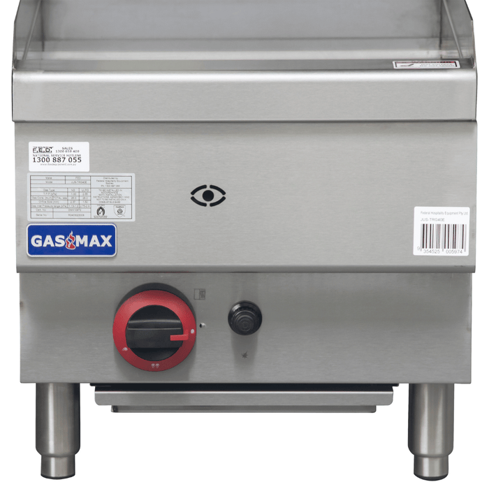 Gasmax JUS-TRG40 400mm Benchtop Gas Griddle - JUS-TRG40E Natural Gas - view 3 - Simply Hospitality NZ