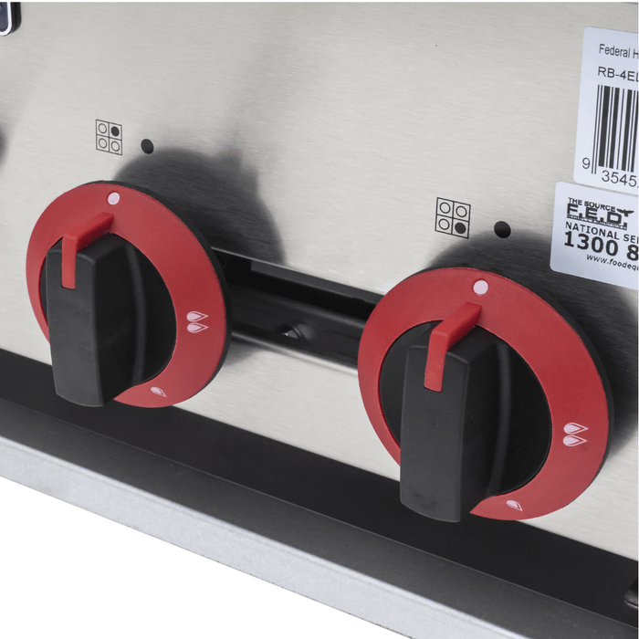 Gasmax RB-4 4 Burner Commercial Gas Cooktop - RB-4E Natural Gas - view 2 - Simply Hospitality NZ