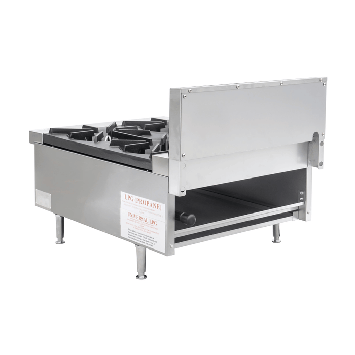 Gasmax RB-4 4 Burner Commercial Gas Cooktop - RB-4E Natural Gas - view 4 - Simply Hospitality NZ