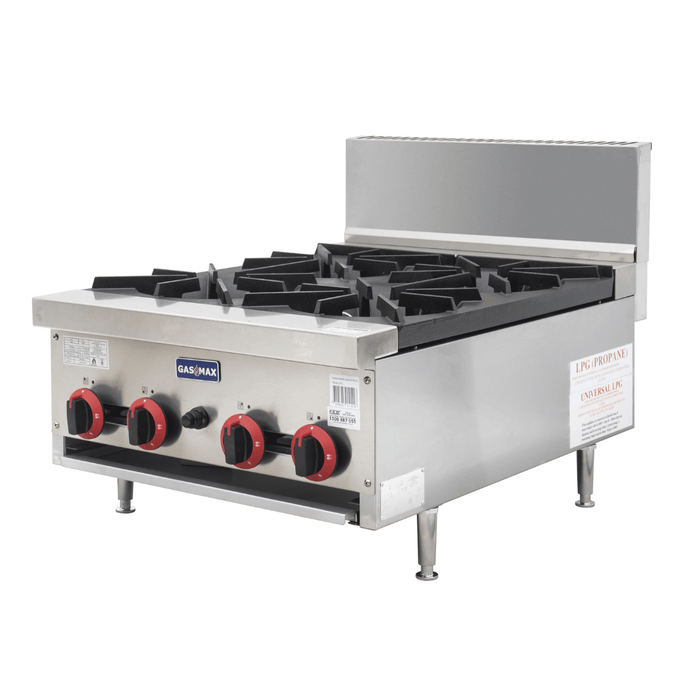 Gasmax RB-4 4 Burner Commercial Gas Cooktop - RB-4E Natural Gas - view 6 - Simply Hospitality NZ