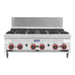 Gasmax RB-6 6 Burner Commercial Gas Cooktop - RB-6EULPG LPG - view 7 - Simply Hospitality NZ