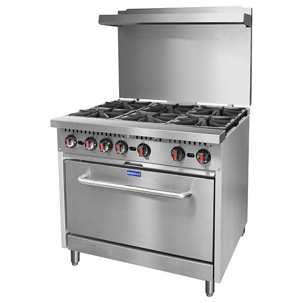 Gasmax S36P 6 Burner Commercial Gas Range with Oven - S36PLPG - Simply Hospitality NZ