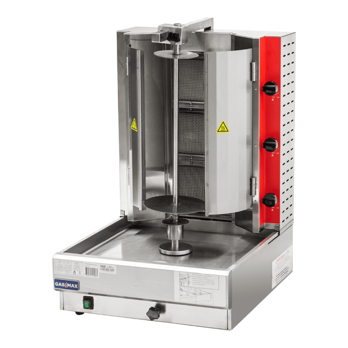 Gasmax KB-3 3 Burner Semi-Automatic Kebab Machine - KB-3 Natural Gas - view 5 - Simply Hospitality NZ