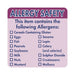 Hygiplas Allergen Food Labels (500 Pack) - GJ058 - Simply Hospitality NZ