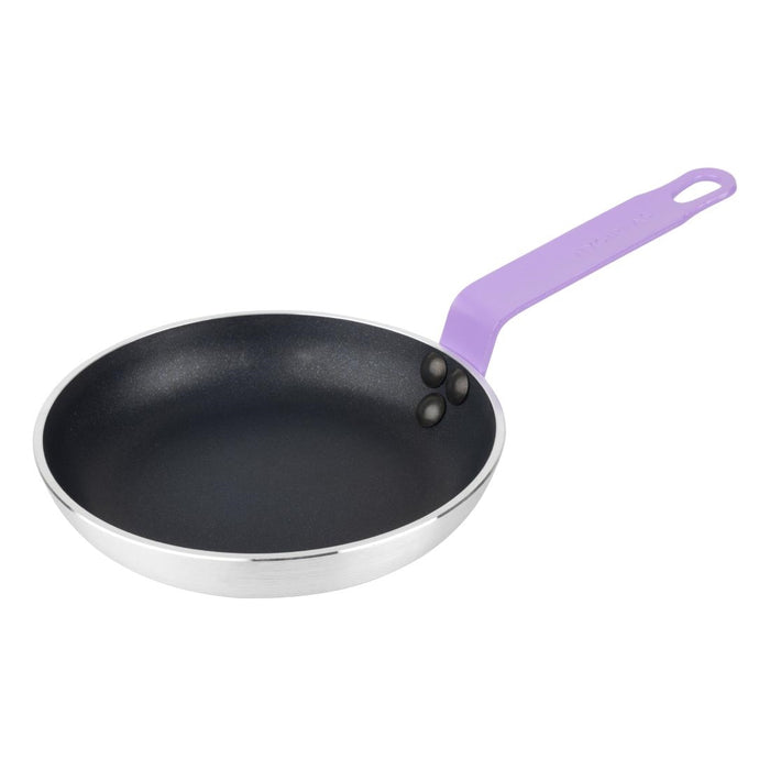 Hygiplas Aluminium Non-Stick Teflon Platinum Plus Frying Pan with Purple Handle 200mm - HT967 - Simply Hospitality NZ