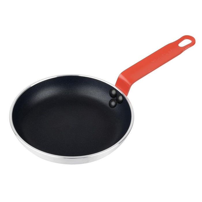 Hygiplas Aluminium Non-stick Teflon Platinum Plus Frying Pan with Red Handle 200mm - HT964 - Simply Hospitality NZ