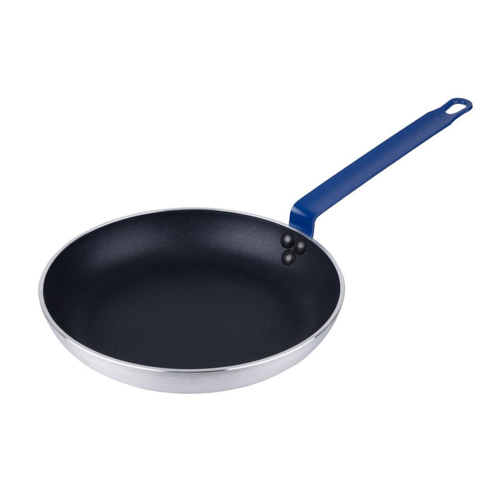 Hygiplas Aluminium Teflon Platinum Plus Frying Pan with Blue Handle 280mm - HT972 - Simply Hospitality NZ