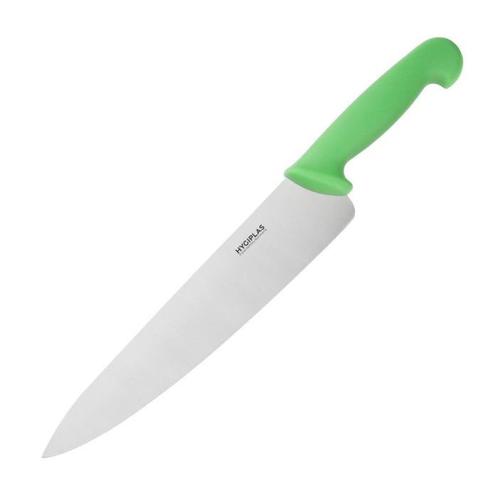 Hygiplas Chef Knife Green 250mm - C868 - Simply Hospitality NZ