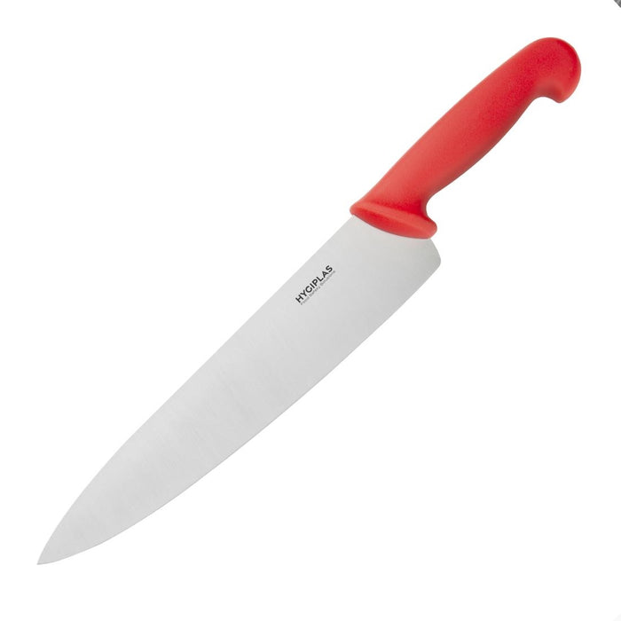 Hygiplas Chef Knife Red 250mm - C886 - Simply Hospitality NZ
