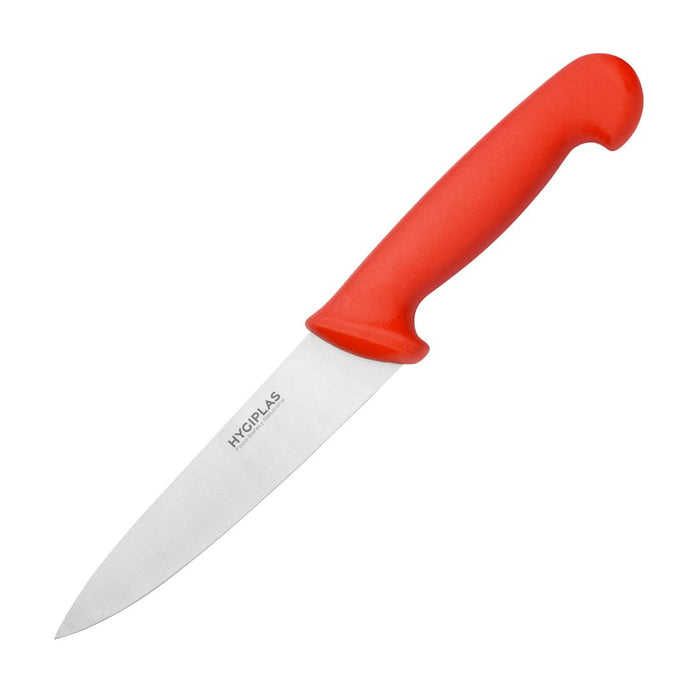 Hygiplas Chefs Knife Red 160mm - C887 - Simply Hospitality NZ
