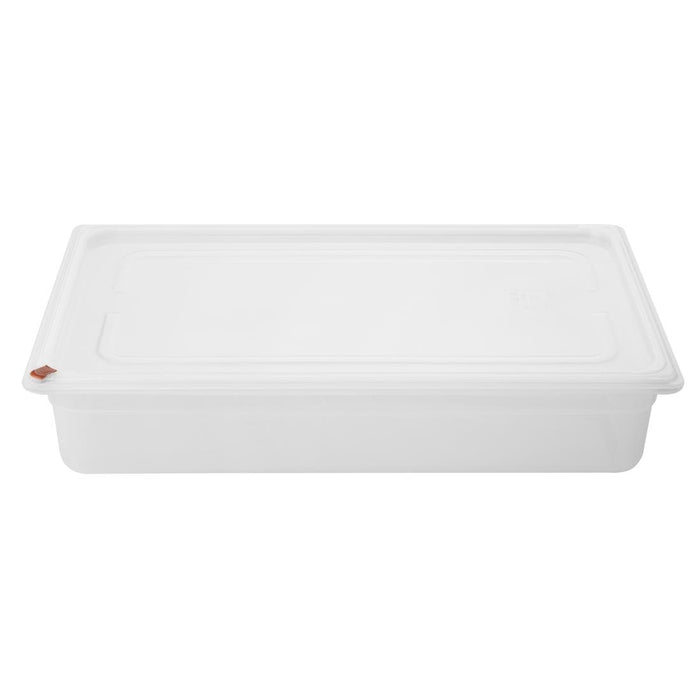 Hygiplas Click PP 1/1 GN Container with Lid & 7 Colour Clips 100mm 13Ltr (2 Pack) - FZ086 - Simply Hospitality NZ