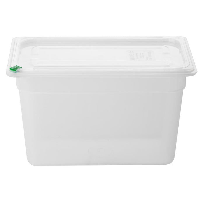 Hygiplas Click PP 1/3 GN Container with Lid & 7 Colour Clips 200mm 6.9Ltr (4 Pack) - FZ094 - Simply Hospitality NZ