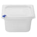 Hygiplas Click PP 1/6 GN Container with Lid & 7 Colour Clips 100mm 1.5Ltr (4 Pack) - FZ097 - Simply Hospitality NZ