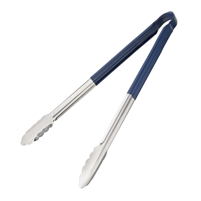 Hygiplas Colour Coded Serving Tong Blue 405mm - HC849 - Simply Hospitality NZ