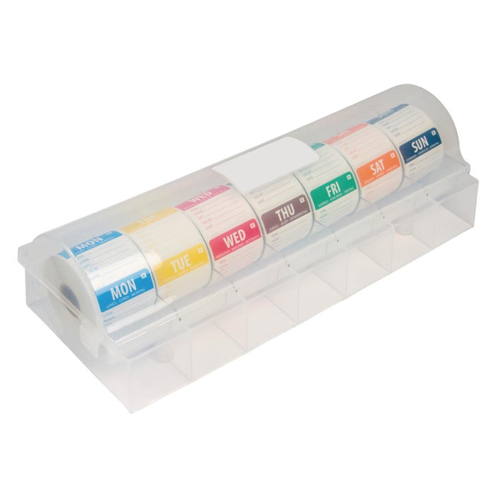 Hygiplas Dissolvable Colour Coded Food Labels with 50mm Dispenser - GH475 - Simply Hospitality NZ