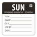 Hygiplas Dissolvable Day of the Week Labels Sunday (250 Pack) - GH357 - Simply Hospitality NZ