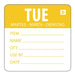 Hygiplas Dissolvable Day of the Week Labels Tuesday (250 Pack) - GH352 - Simply Hospitality NZ