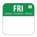 Hygiplas Dissolvable Food Rotation Labels Friday (1000 Pack) - U781 - Simply Hospitality NZ