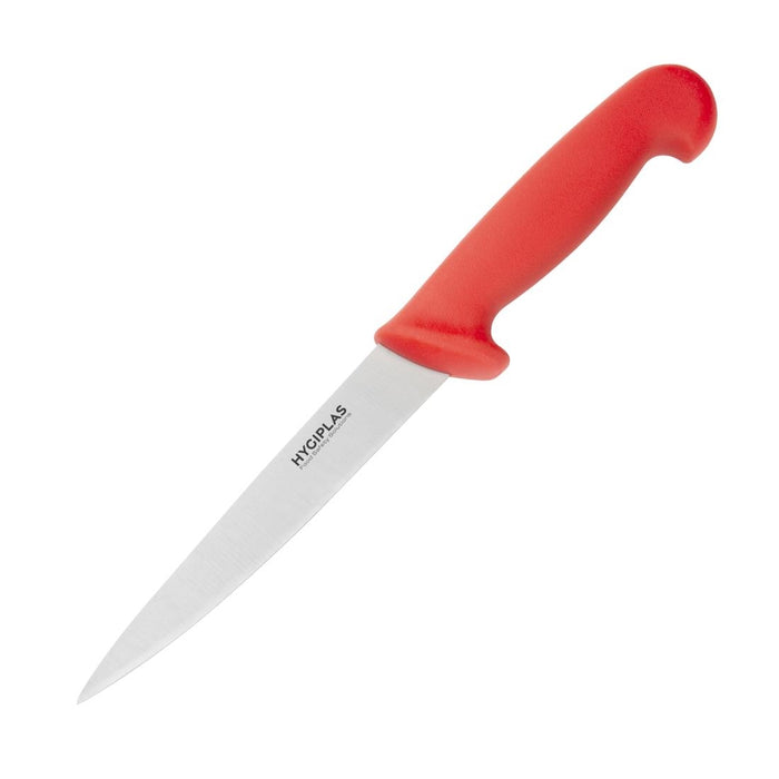 Hygiplas Fillet Knife Red 160mm - C889 - Simply Hospitality NZ